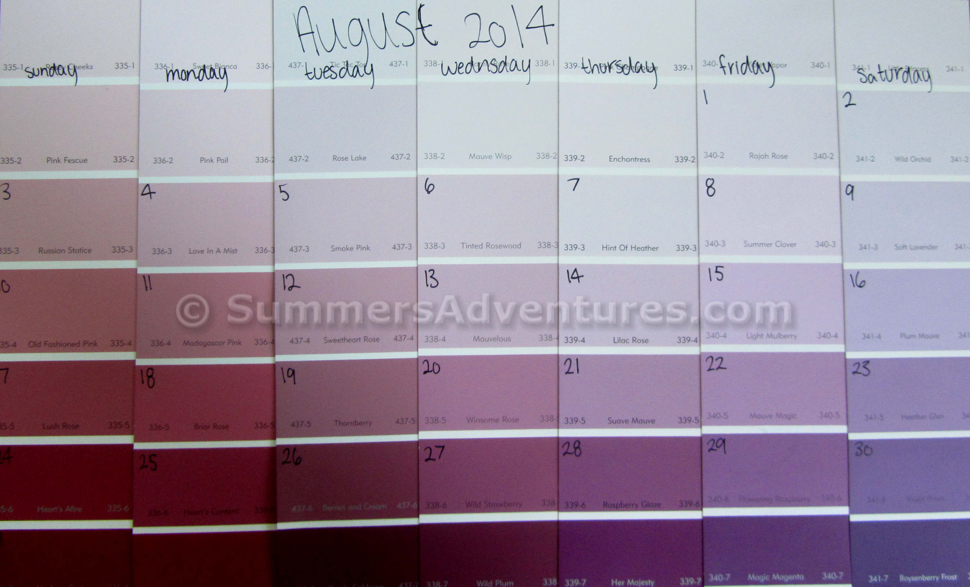 How to make your own calendar Summer s Adventures
